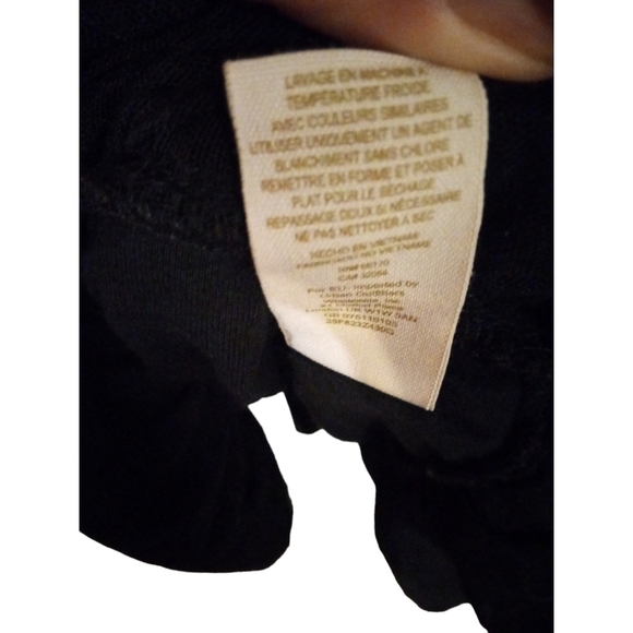 Free People Cozy Day Knit Black Flounce Cap Slve. Ruffle Hem BoHo Mini Dress  S - Picture 9 of 13